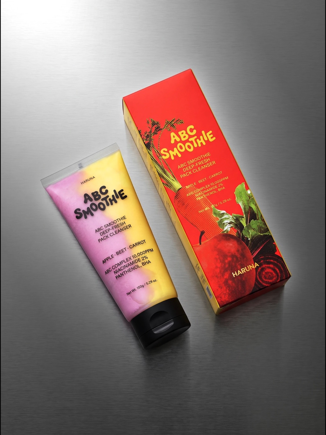 HARUNA ABC Smoothie Deep-Fresh Pack Cleanser tube and box