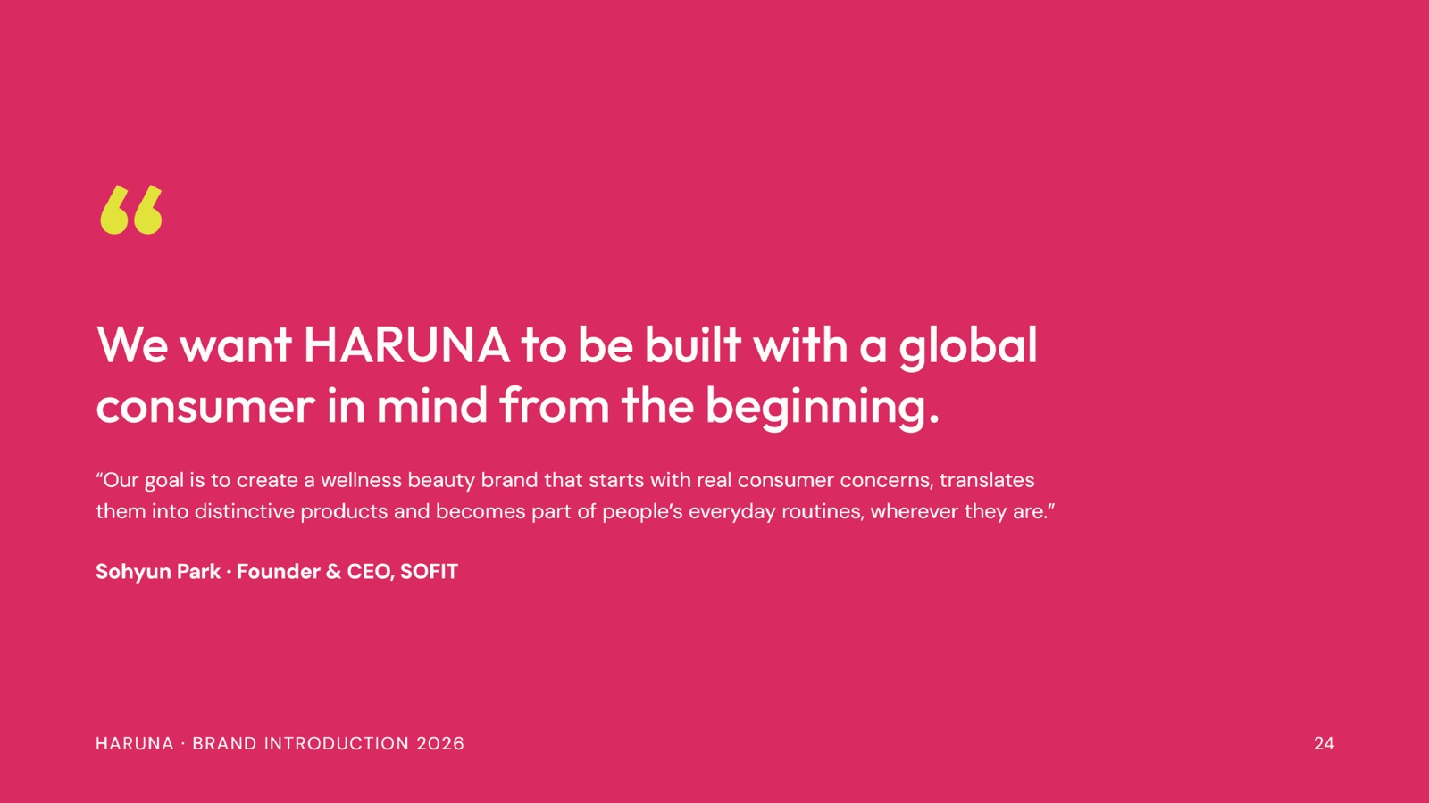 HARUNA Brand Introduction, page 24